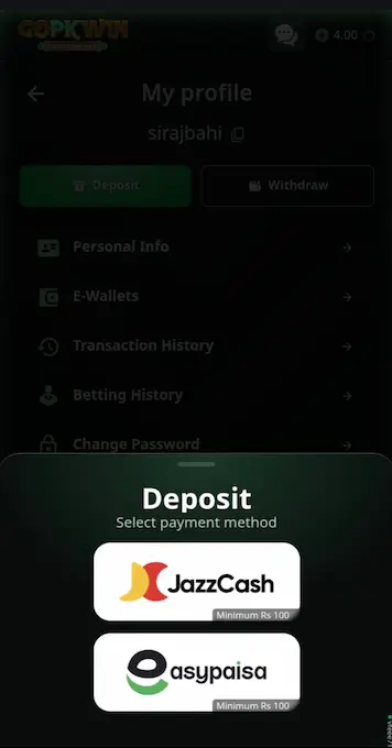 GOPK Game APK Deposit